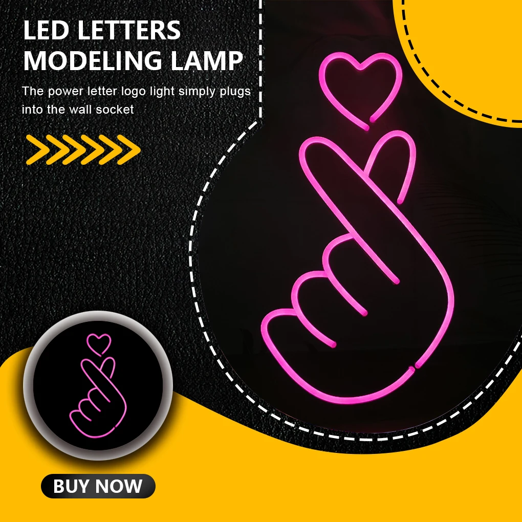 

Neon Light Advertising DIY Sweet Letter Lamps Household Strip Lights Decorative Birthday Wedding American Standard