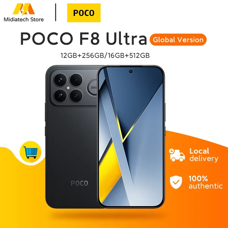 POCO F8 Ultra, smartphone Snapdragon 8 Elite 6,9" 120 Hz AMOLED, 6500 mAh 100 W