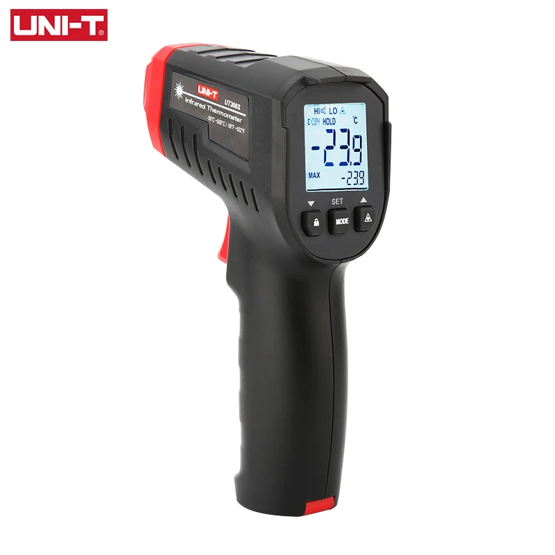 UNI-T Digital Thermometer UT306S UT306C Non-contact industrial Infrared Laser Temperature Meter Temperature Gun Tester-50-500