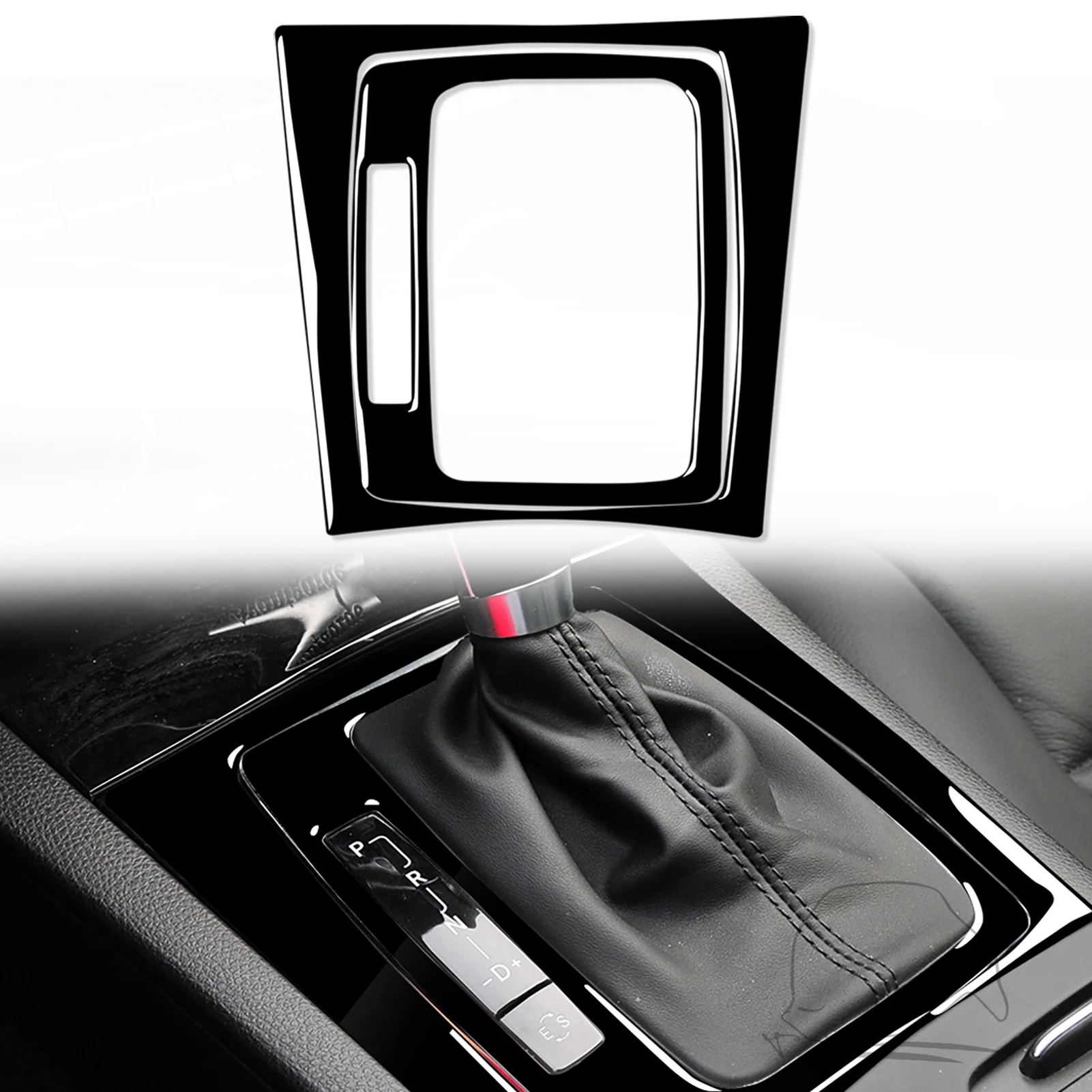 

for Benz W204 C class 2007 2008 2009 2010 2011 2012 2013 Gear Panel Decoration Cover Sticker Decal Trim Car Accessories Plastic