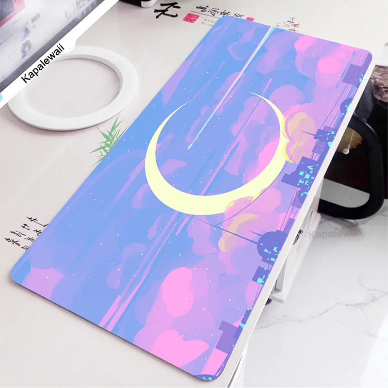 

XXL Mouse Pad Landscape Art Large Overlock Edge Mat Rubber Carpet Speed PC Computer Gaming Mousepad Waterproof Desk Keyboard Mat