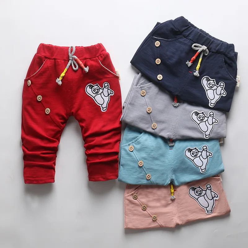

DIIMUU Детские хлопковые брюки для мальчиков повседневные штаны для малышей Детская одежда с эластичным поясом Мультяшные спортивные брюки д...