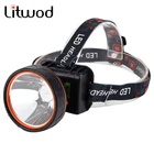 Налобный фонарь, синяя и белая светодиодная ламсветильник с аккумулятором, 3 цвета, перезаряжаемая батарея, для рыбалки