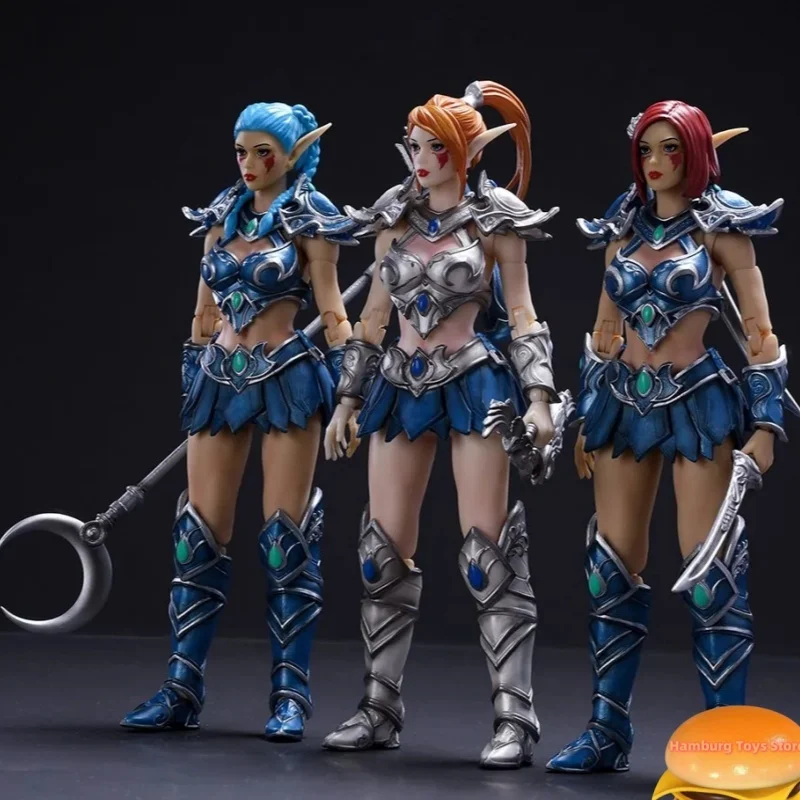 В наличии Lazy Monster Studio 17 см Коллекционная фигурка WOW Tyrande Oak Town Elf Hunter Guard Женский