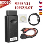 10 шт.лот MPPS V21 V18 MPPS Tricore MPPS V21 кабель Tricore MPPS V13.02 ECU Flasher MPPS V16.1.02 ECU чип-тюнинг для EDC15 EDC16