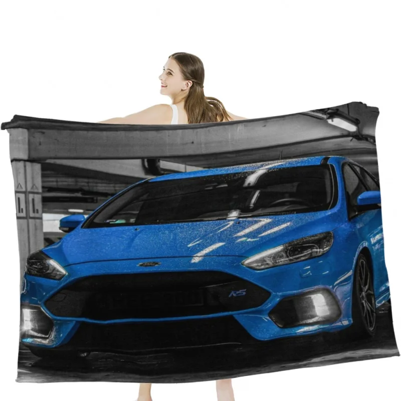 

Focus RS Throw Blankets Tufting Blanket For Travel Light Dorm Room Essentials Luxury Thicken Blanket