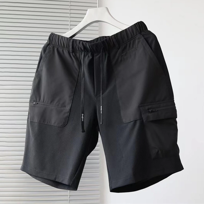 Y3 Yohji Yamamoto 22SS Summer Men's Casual Shorts Autograph Printing Fashion Drawstring Overalls
