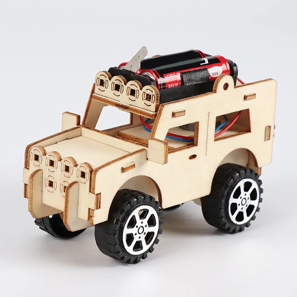 

Kids DIY Kit Jeep Car Science Experiment Education STEM Toys Technology Electronic Construction Project For School Children