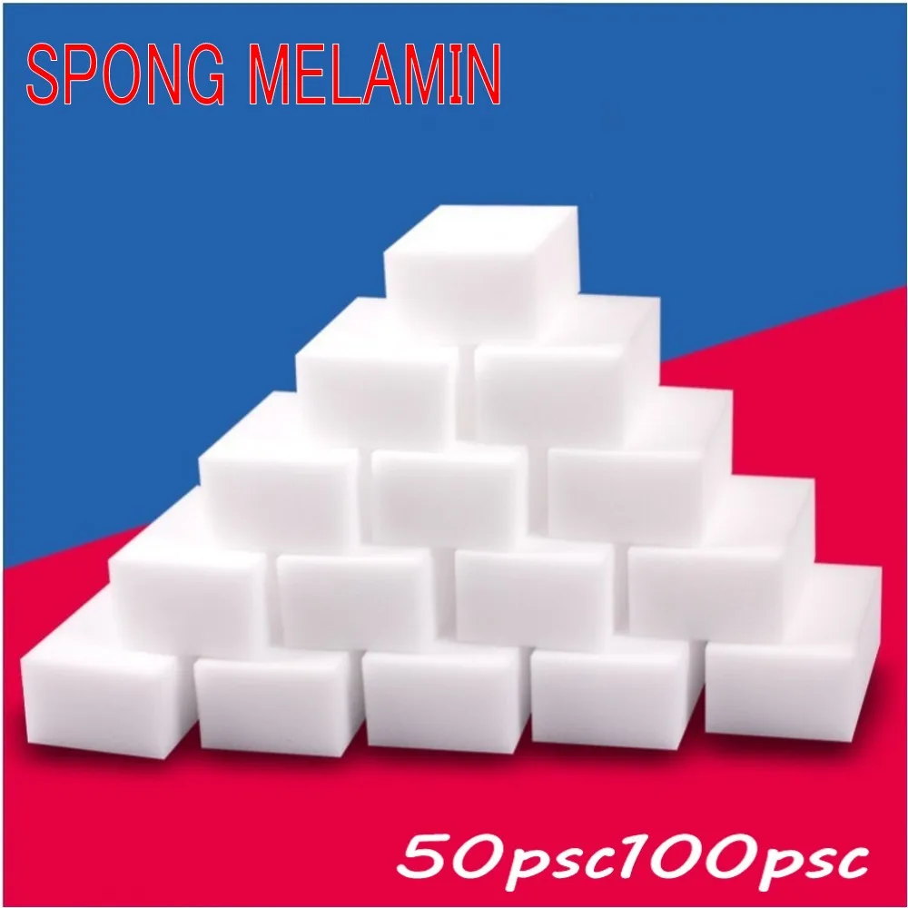 

50psc melamine sponge Sponge Magic Sponge Cleaner Cleaning Sponge for Office Bathroom Cleaning Eraser sponge for washing dishes