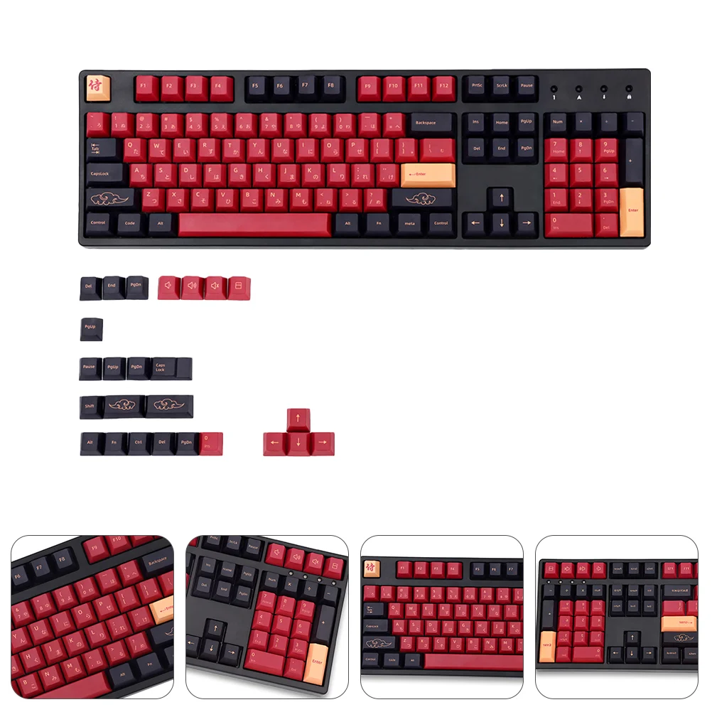 

1 Set of 136pcs Keyboard Key Caps Keyboard Accessories Keyboard Protector