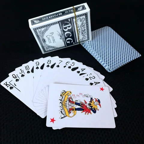 Игральные карты для казино, игральные карты с пластиковым покрытием 52 + 2, игральные карты для игры в покер 63*88 мм, бумажные карты для покера