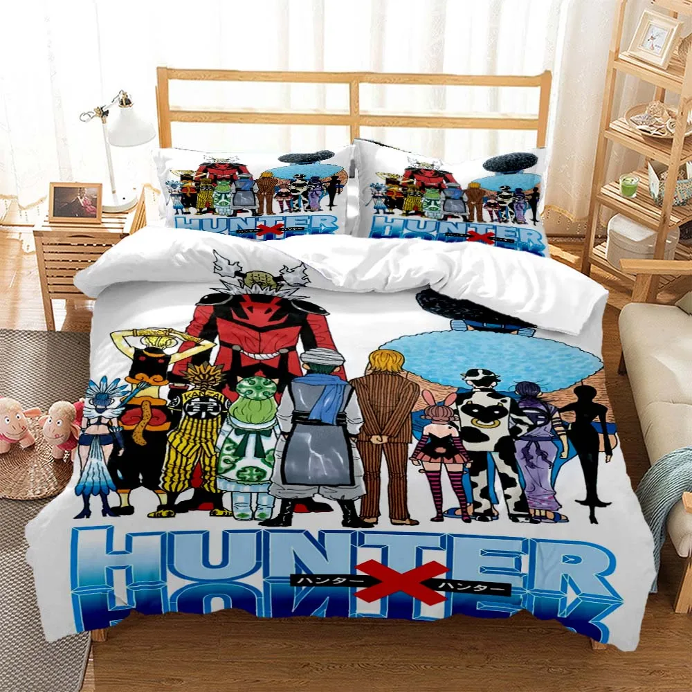 

HUNTER×HUNTER Digital Print Polyester Bedding Sets Child Kids Covers Boys Bed Linen Set for Teens bedding set