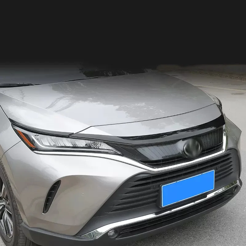 

3pcs ABS Car Hood Engine Cover Trim External Sequins Stickers Automobiles Accessories For Toyota Harrier 2022 2023