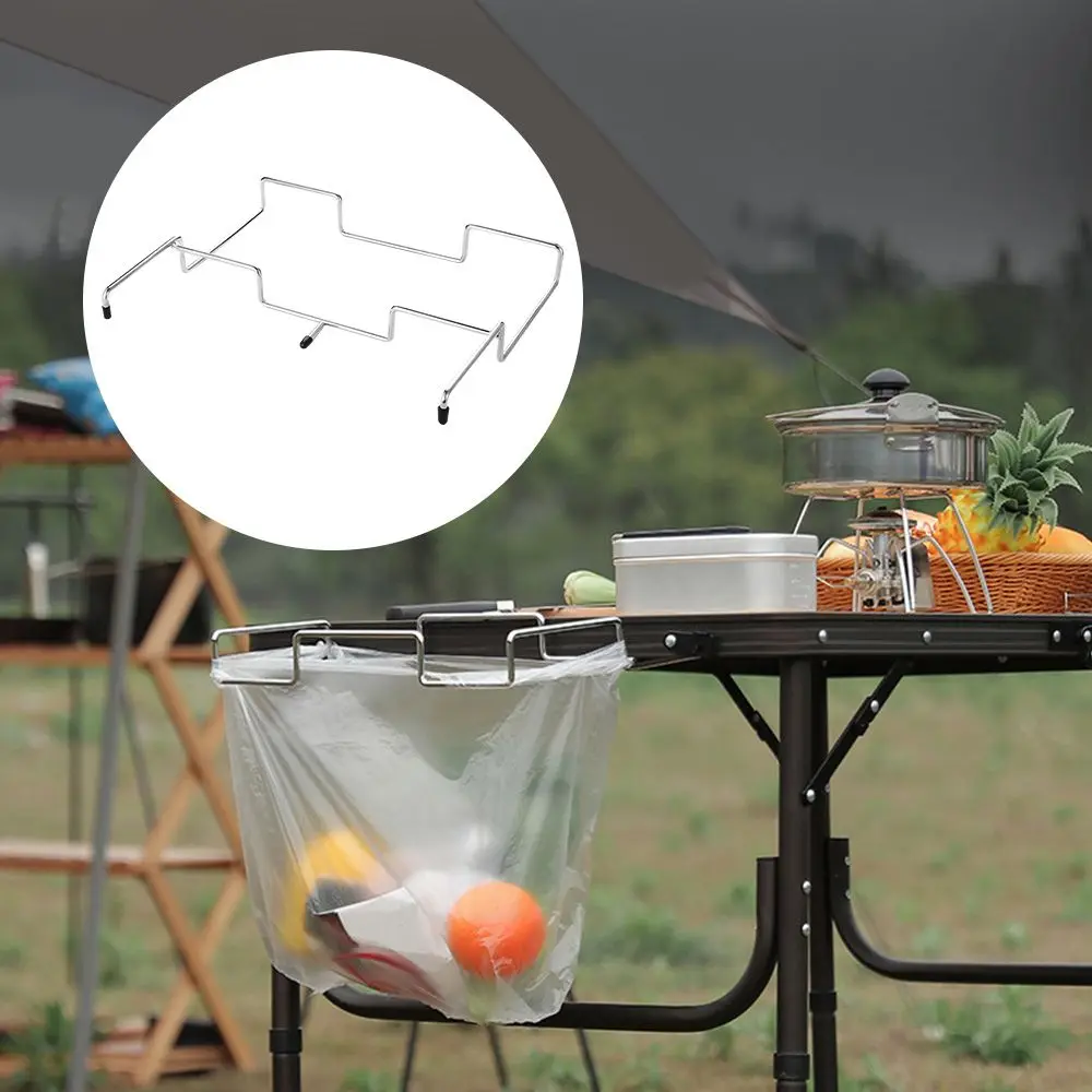 

High Quality Kitchen Portable Metal Rubbish Bag Holder Hanging Rack Waste Rack Trash Bag Frame