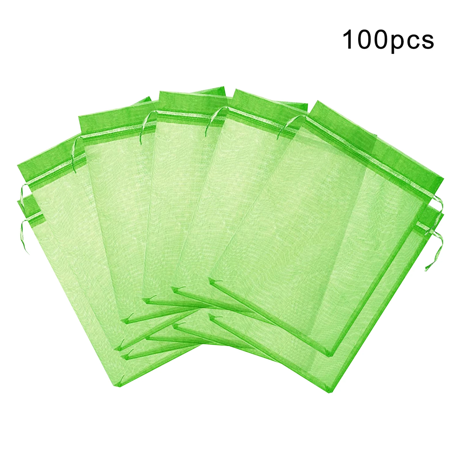 

100pcs Flower Fun Gift Fruit Protection Bags Reusable Easy To Use Against Birds Netting Barrier With Drawstring Protecting Plant