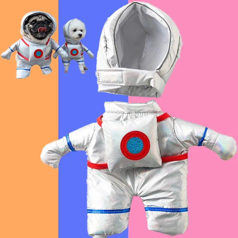 

Halloween Funny Astronaut Self-Supporting Dog Clothes Small And Medium-Sized Dog Transformed Into Cat Pet Supplies Puppy Gift