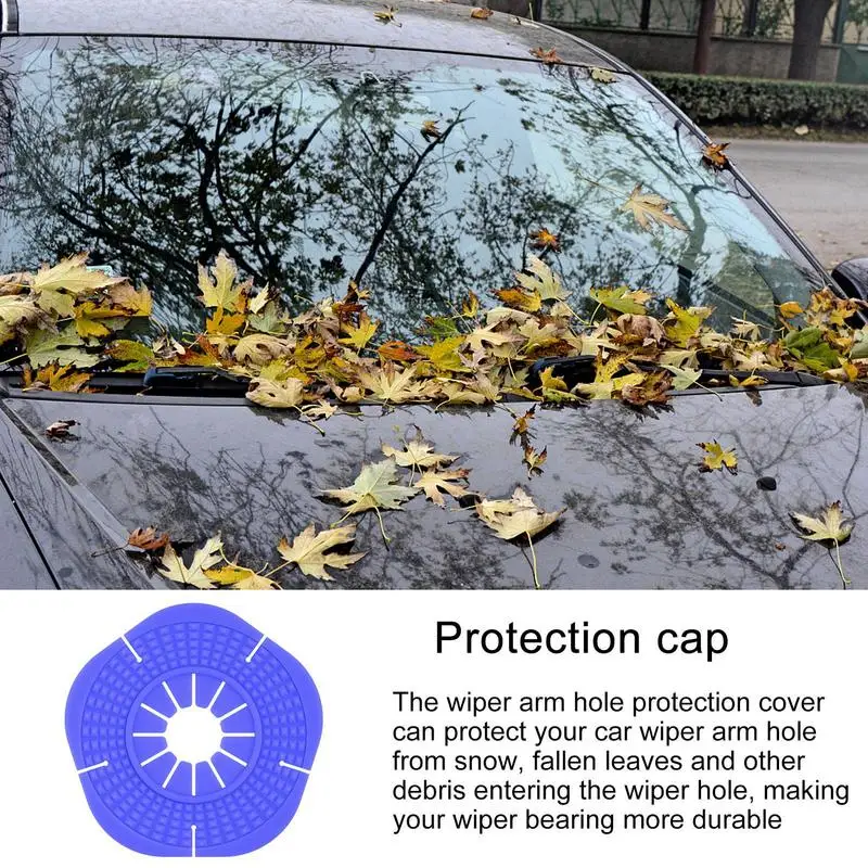 

Car Accessories Universal Car Windshield Wiper Hole Protection Covers Silicone Pads Car Front Wiper Hole Protector Dust Covers