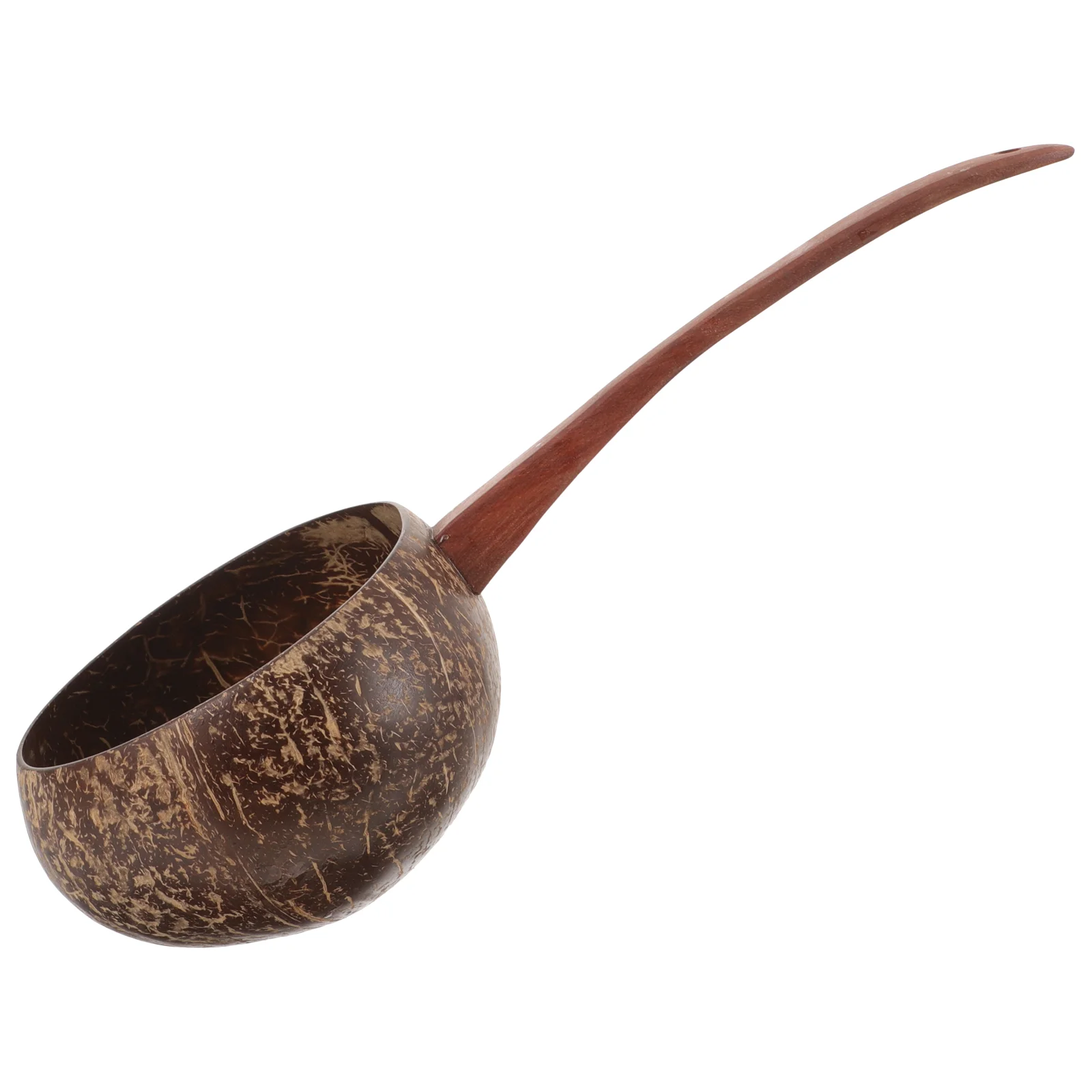 Кухонная утварь половник для воды бытовая скорлупа кокоса длинная ручка гаджет