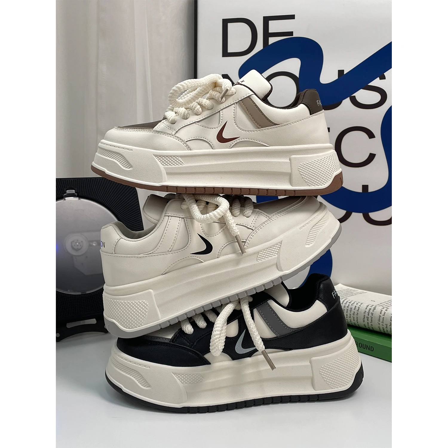 

Women's shoes sneakers 2023 summer new versatile casual shoes platform white board shoes small white shoes women's shoes