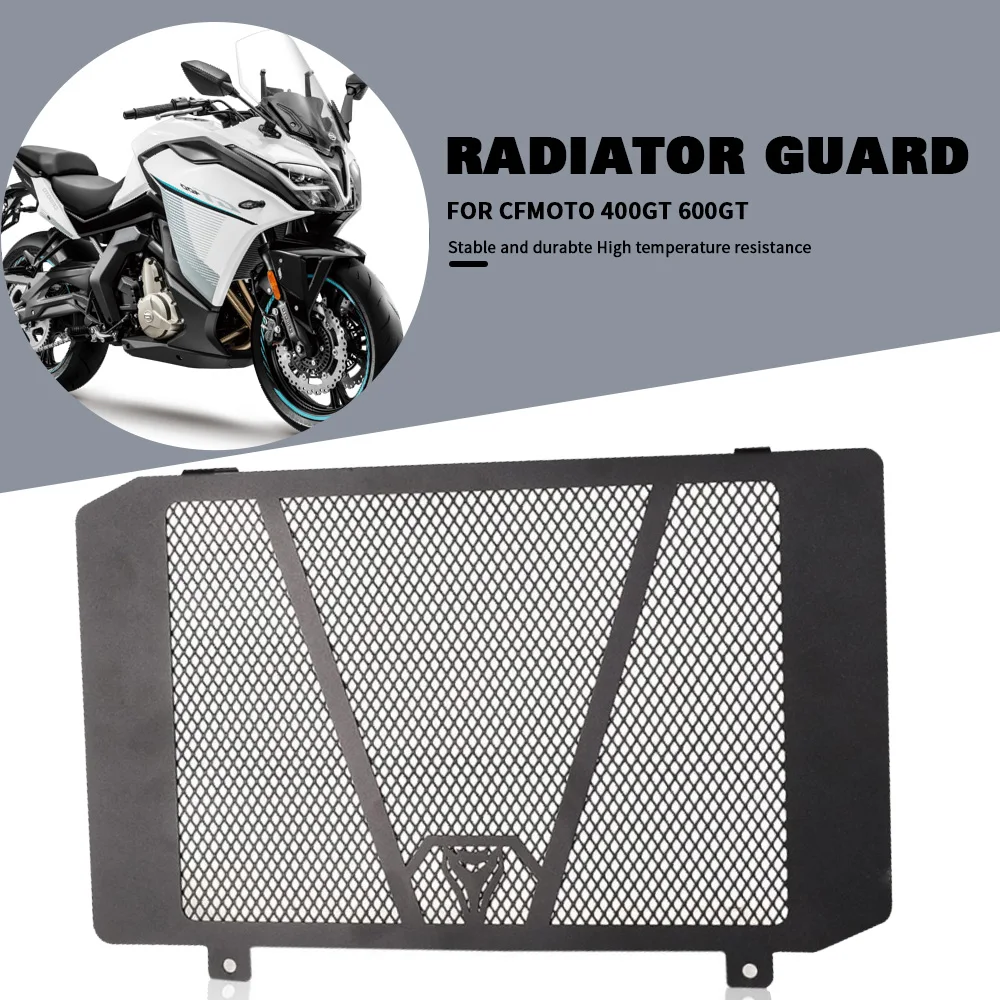 

Motorcycle CNC Aluminium NEW For CF Moto 400GT 600GT all years 2021 2020 2019 2018 2017 Radiator Grille Guard Cover Protector