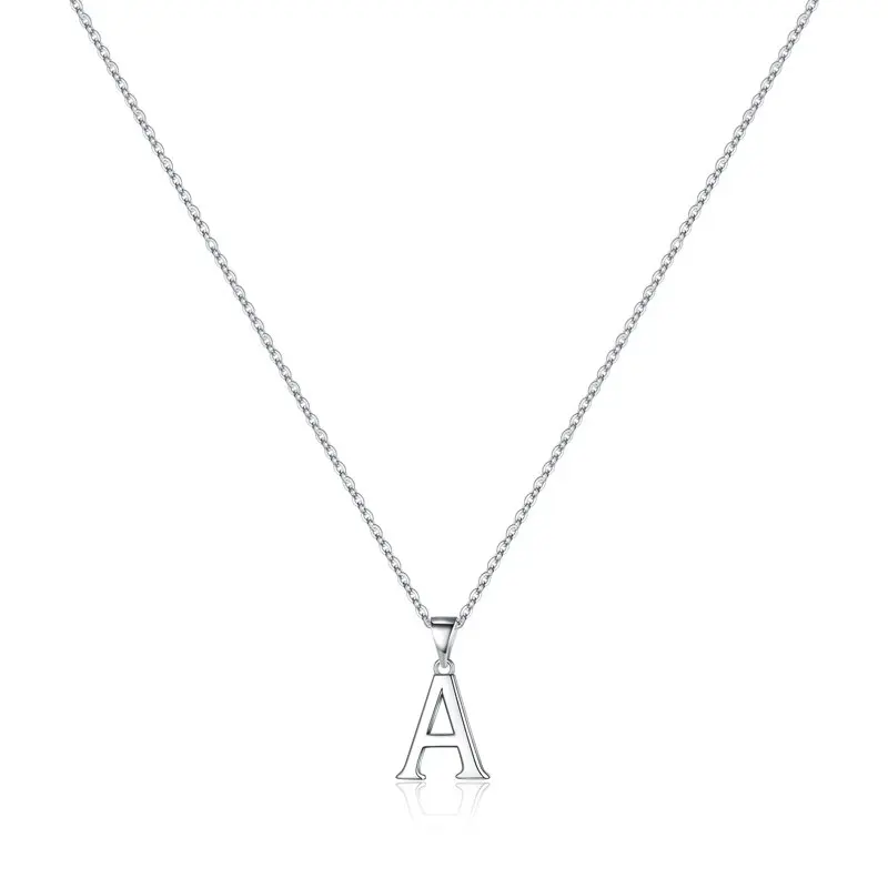 

S925 Sterling Silver Initial Necklaces for Women Girls Dainty Hypoallergenic Initial Necklace Letter Pendant Necklace for Women