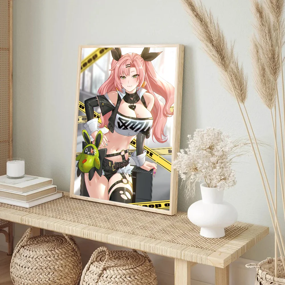 Николь Демара Игра Zenless Zone Zero Плакат Самоклеящаяся Водостойкая Бумажная Наклейка