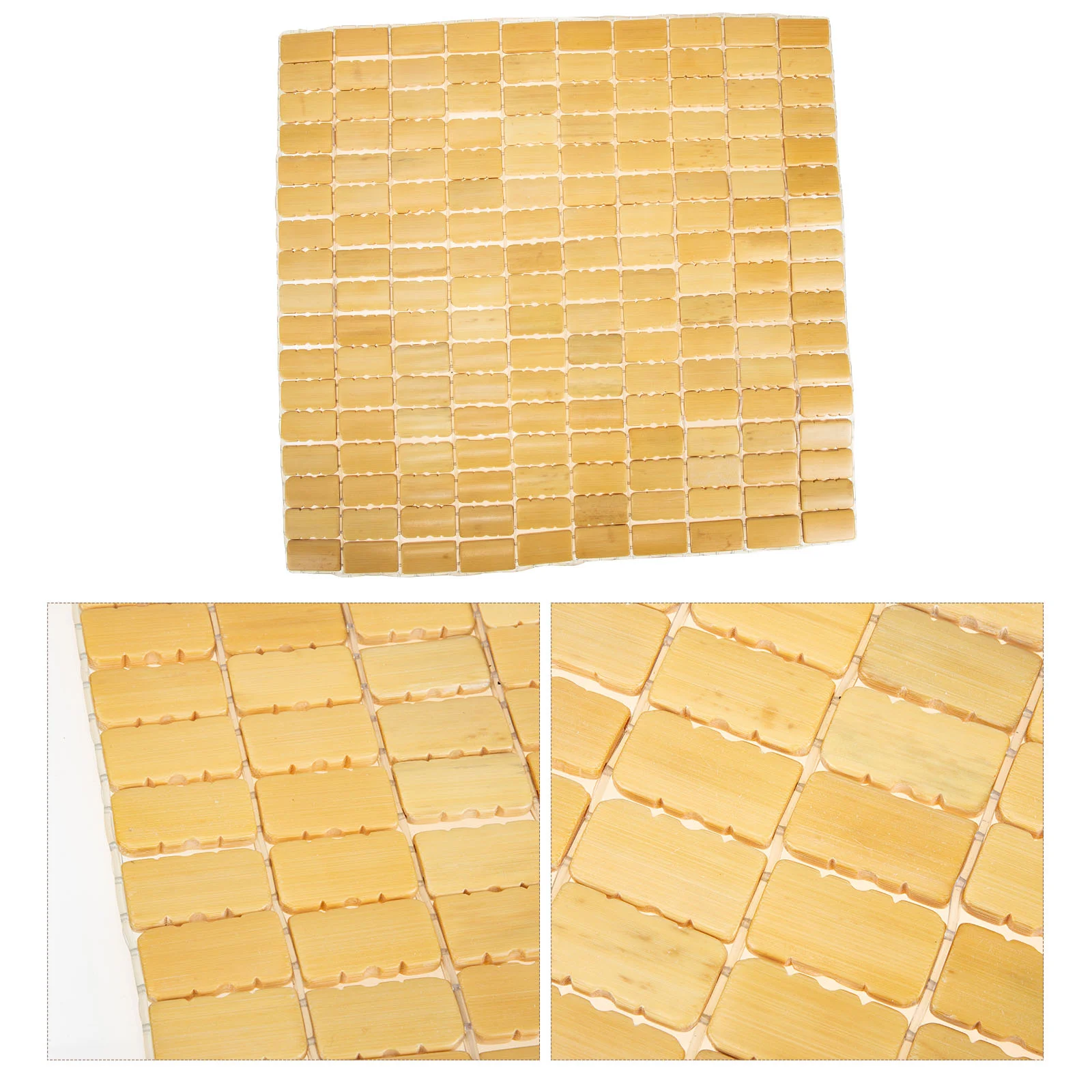 

Anti-skid Door Mat Bathroom Bamboo Rug Practical Non-slip Foot Mat Woven Floor Mat