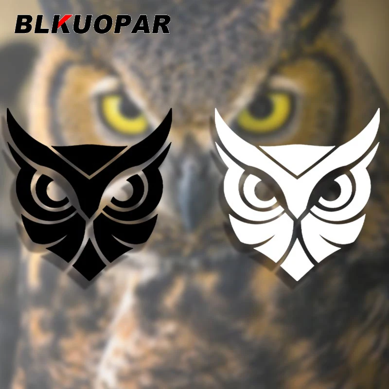 

BLKUOPAR для совы, творческие автомобильные наклейки, солнцезащитные модные наклейки, наклейки для JDM assэлемент холодильника, мотоцикла, индиви...