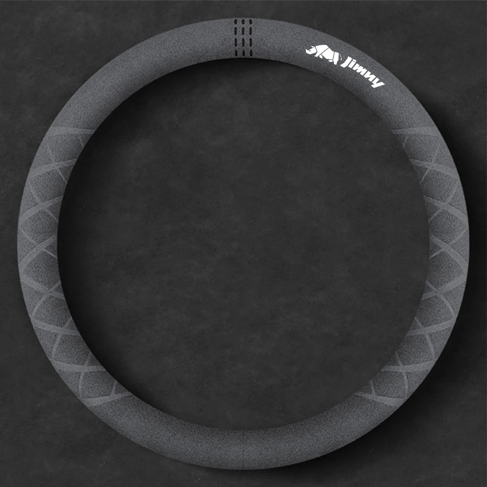 

Для Suzuki Jimny jb74 jb64 jb43 jb53 автоаксессуары замшевый чехол на руль автомобиля противоскользящий чехол на руль противоскользящий