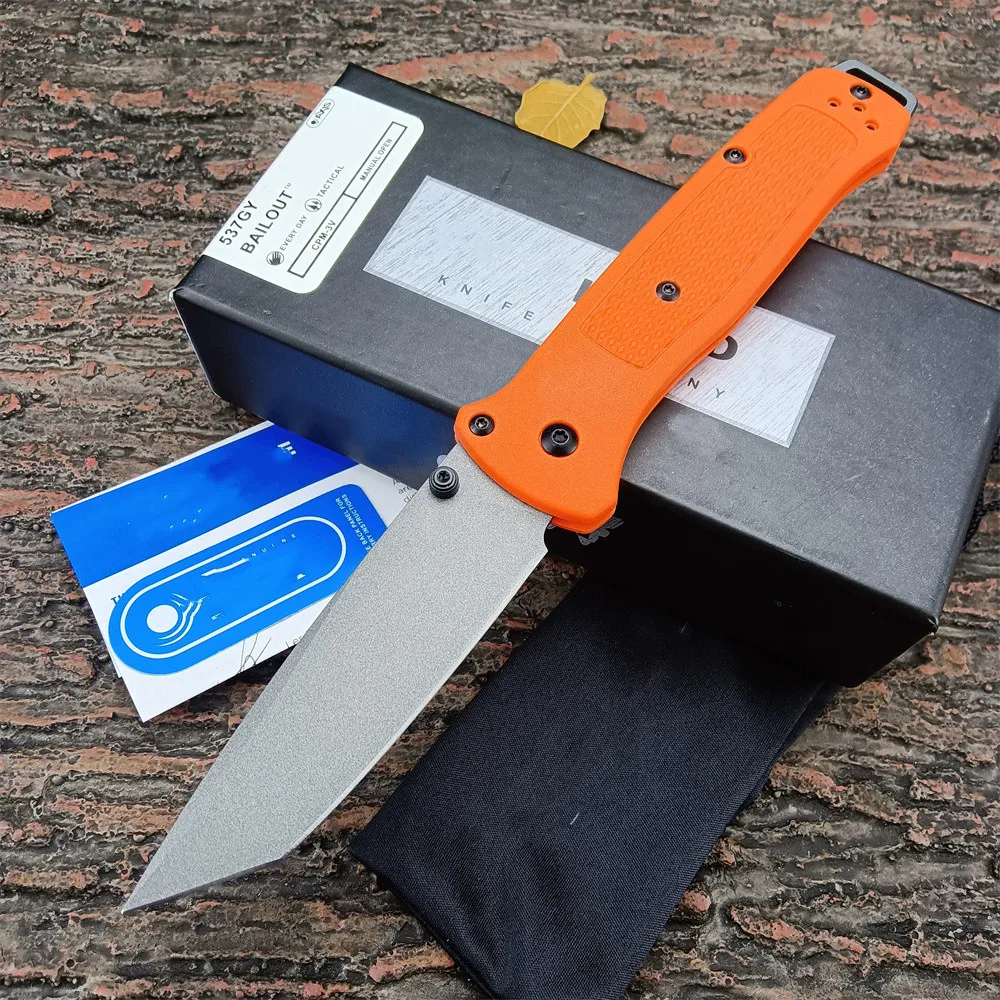 

BM 537 Folding Pocket Knife Mark CPM-3V Tanto Blade Nylon Fiber Handle Survival Tactical Knives Outdoor Camping Hunting EDC Tool