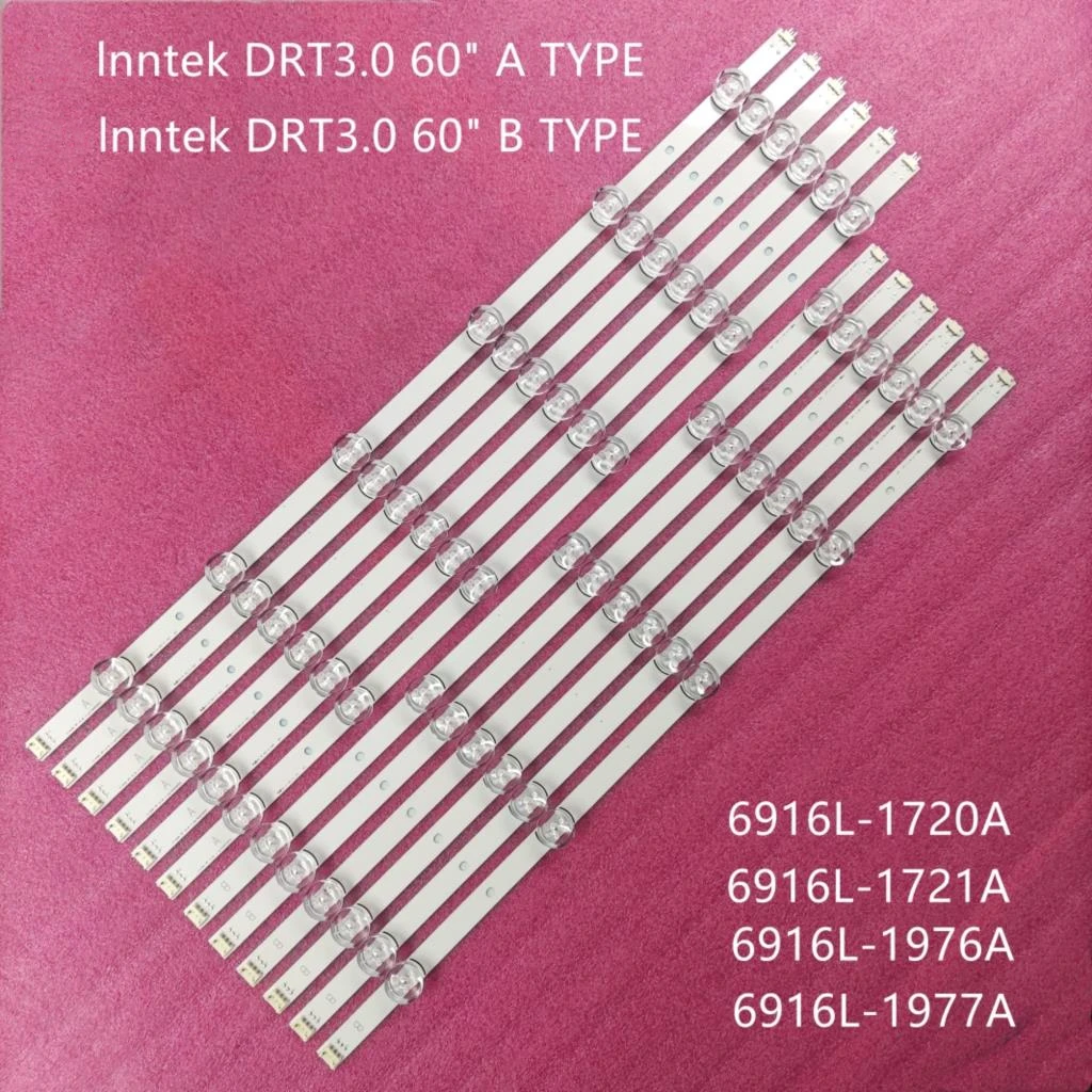 12 шт. светодиодный комплект Светодиодная лента для подсветки innotek DRT 3 0 60 дюймов A B