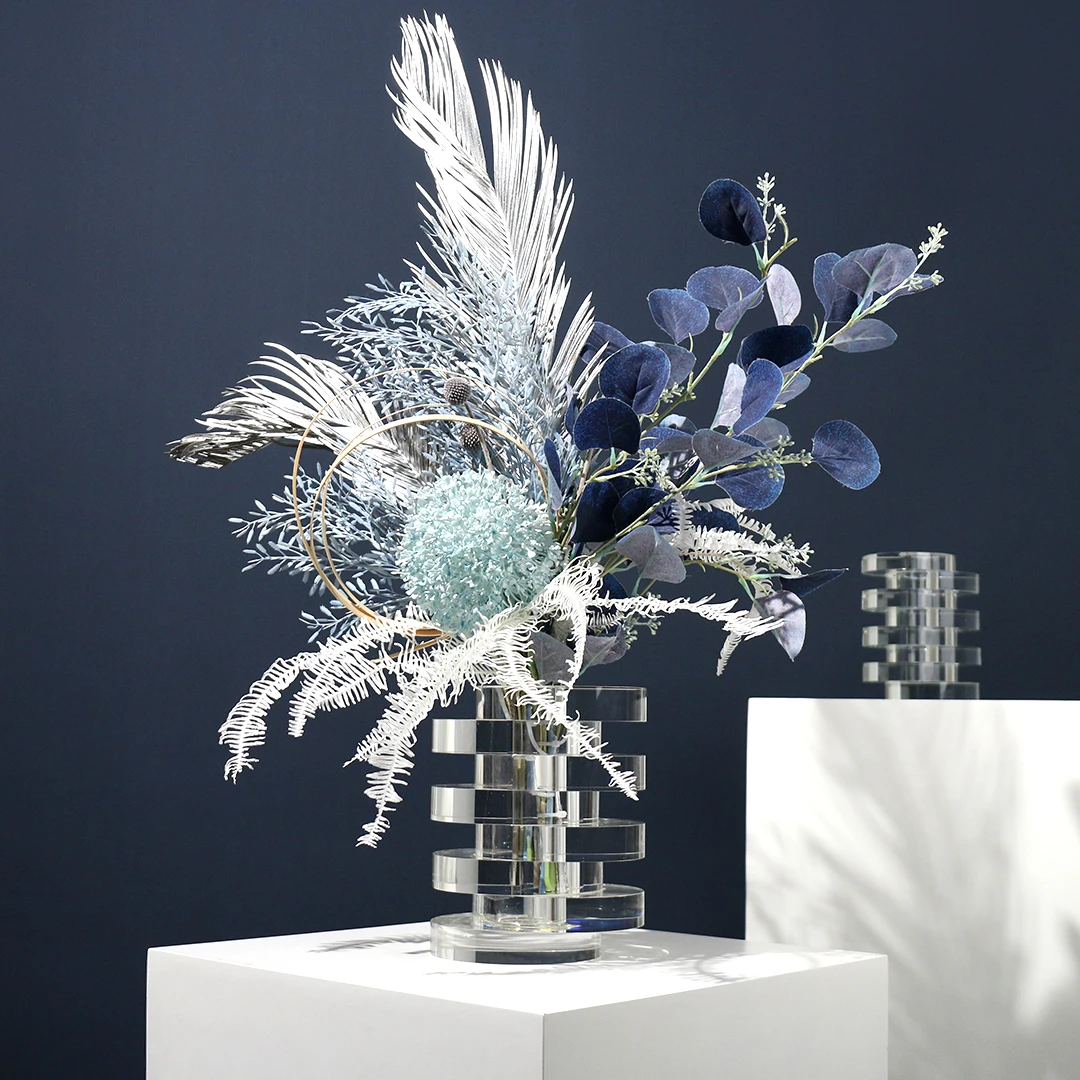 Современный хрустальный ламинированный цветок мягкое украшение для дома