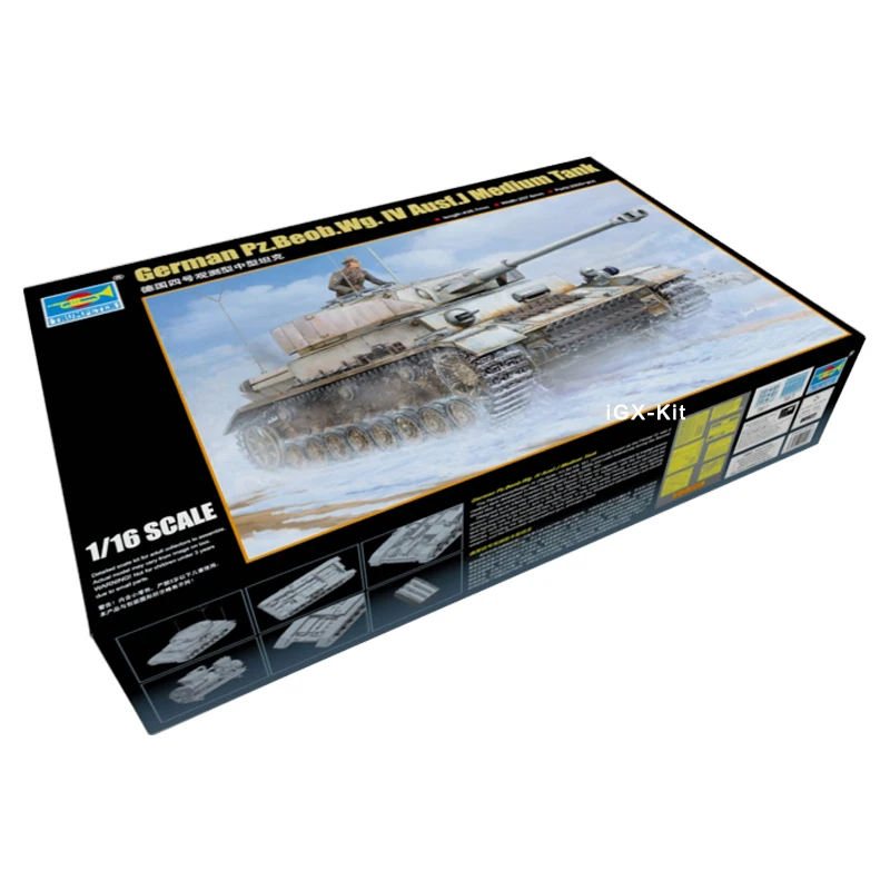

Trumpeter 00922 1/16 German Pz Beob Wg IV Ausf J Medium Tank Handcraft Collectible Toy Plastic Assembly Building Model Kit