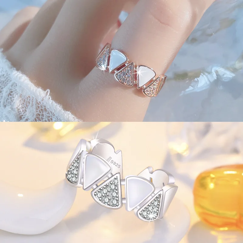 

Fan-shaped opening adjustment design index finger ring female ins cold wind ring temperament to send girlfriend gifts hot