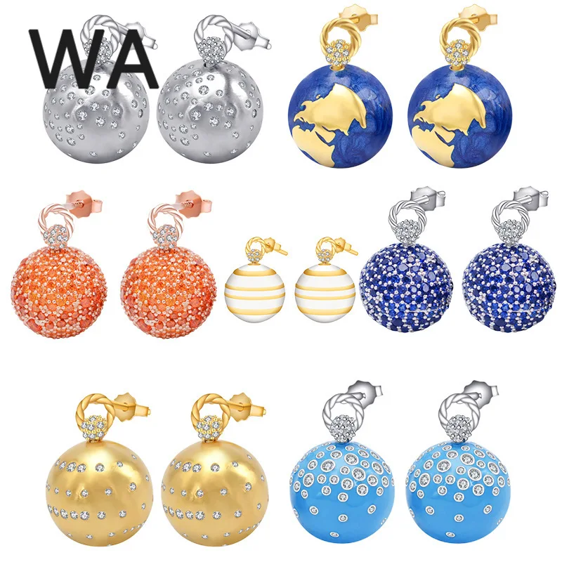 

Europe, America, Japan and South Korea S925 all-match fashion high-end design sense irregular pattern earrings women's jewelry