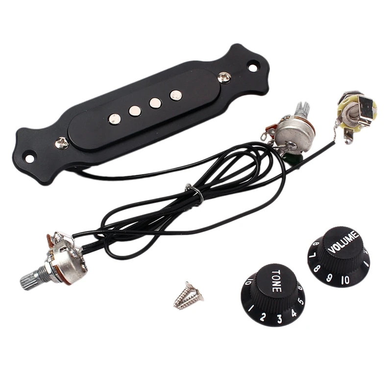 

1 комплект прикуриватель для гитары с громкостью и тональным гнездом для акустической классической гитары