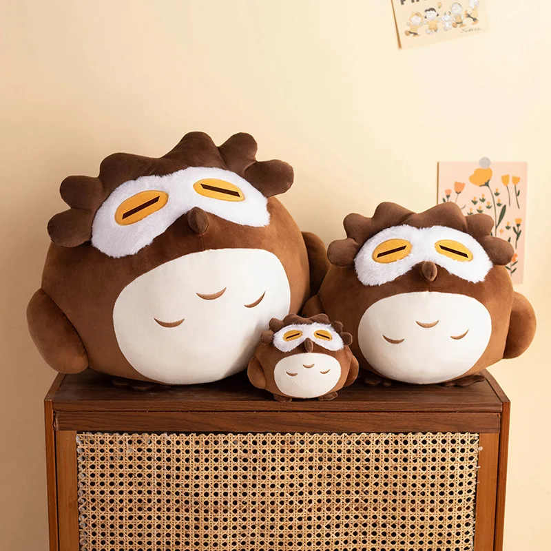 

15/40/55cm Genshin Impact Diluc Plush Toys Cute Soft Stuffed Cartoon Teyvat Zoo Owl Pillow Dolls For Kid Birthday Gift