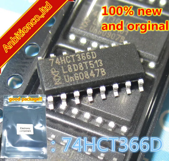 10pcs 100% new and orginal 74HCT366D SOP Hex buffer/line driver; 3-state inverting in stock