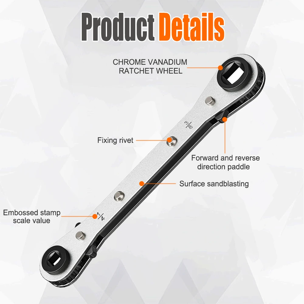 

Ratchet Refrigeration Valve Wrench CT-122