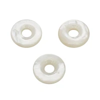 white mother of pearl shell natural donut disc pendant charms beads 20mm accessories for making jewelry pendant earring bracelet