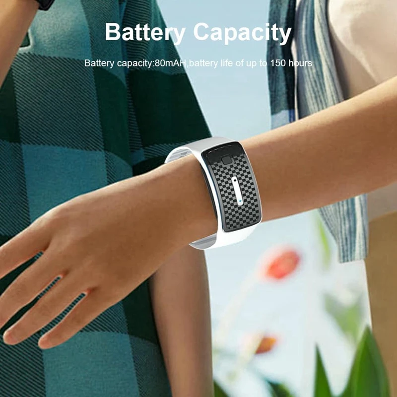 Ultrasonic Anti-Mosquito Bite Wristband For Children And Adults Waterproof Rechargeable Durable Easy Install C