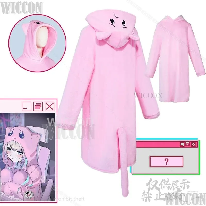 Фото COSHA @ Game Needy Girl Overdose Косплей KAngel Jirai Kei Одежда Kawaii Теплый халат с капюшоном с милыми животными Пижамы с кроликом Автомобиль №2