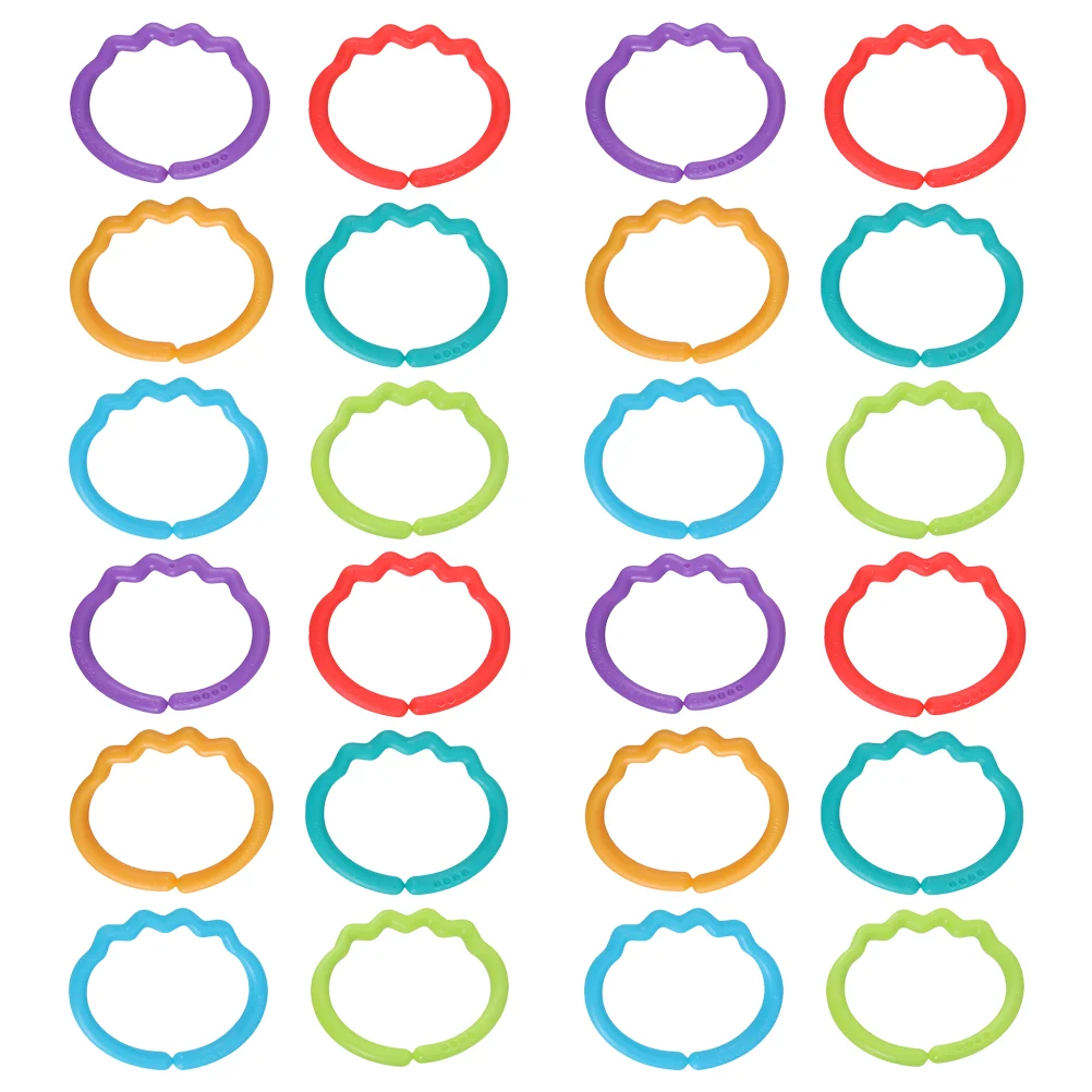 

Finger Connecting Ring Infant Molar Toy Baby Pacify Toys Rings Colorful Hand Grip