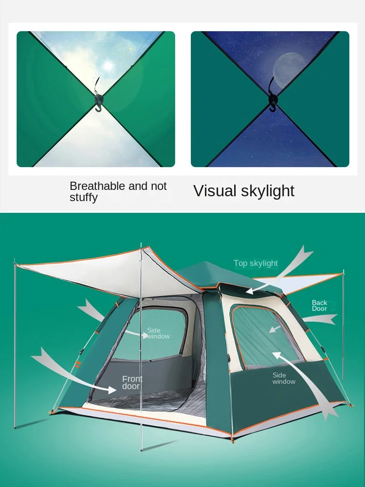 

Tent Outdoor Camping Portable Foldable Automatic Thickened Sun Protection Outdoor Picnic Household Full Set Camping Equipment