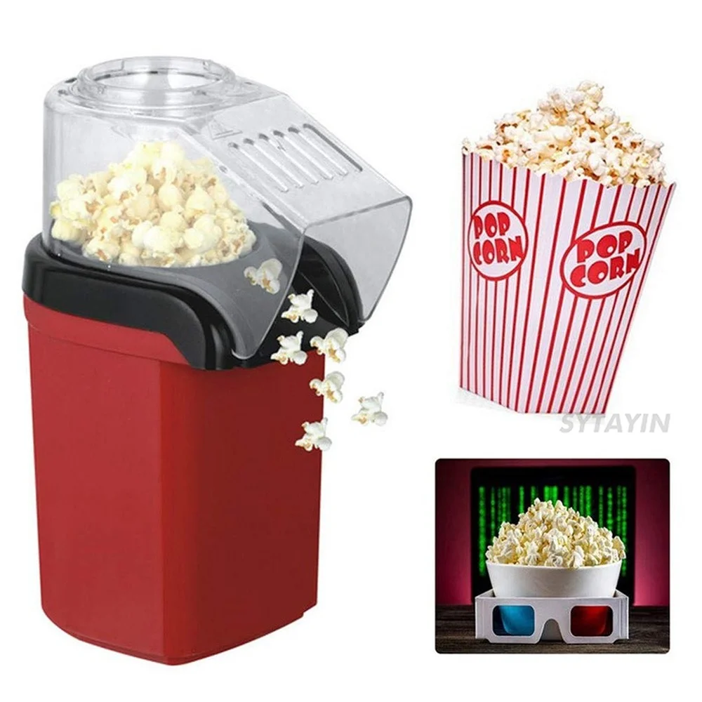 1200W Household Healthy Hot Air Oil-free Popcorn Maker Corn 
