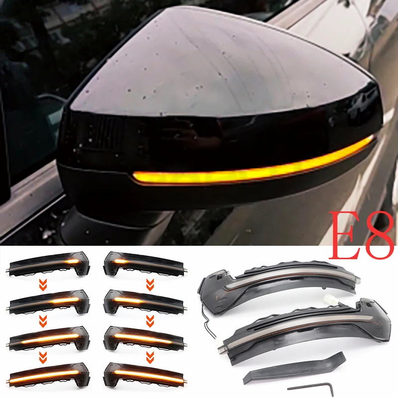 

High quality Flow Rearview Dynamic Sequential Mirror Flowing LED Turn Signal Light For Audi A3 8V S3 RS3 2013 2014 2015-2020