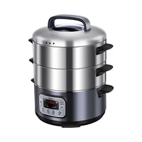 stainless steel steamer cooker rice roll hot pot food warmer dim sum steamer pot electric vertical dampf topf kitchen cooking