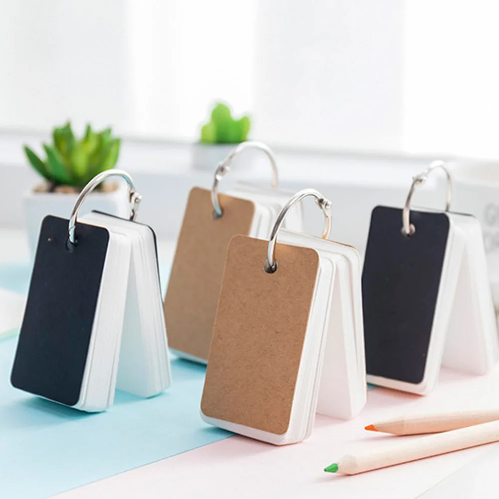 

Мини-блокнот из крафт-бумаги, с кольцом, 90-100 листов