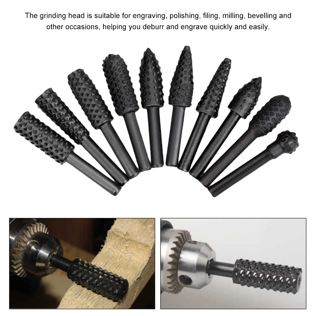 

Practical 5/6/10PCS 1/4'' Shank DIY Drill Bit Set Carpentry Cutting Tools For General Building & Engineering Power Tools