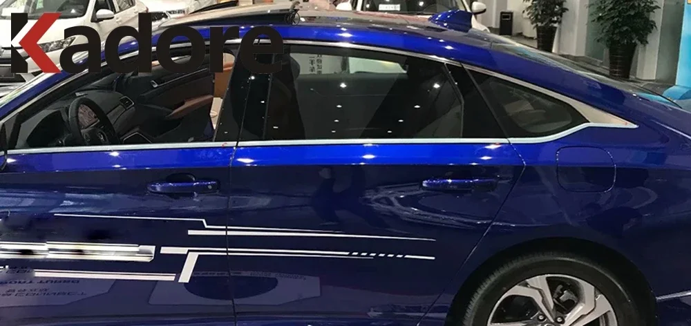 Нижняя отделка оконного порога для Honda Accord 2018 2019 2020 2021 нержавеющая сталь